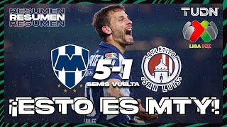 HIGHLIGHTS  Monterrey 51 Atlético de San Luis  Liga Mx AP2024  Semifinal  VUELTA  TUDN [upl. by Hound]