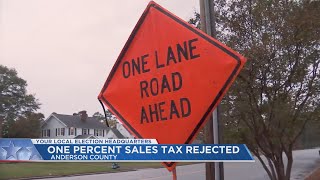 Sales tax referendum to repair Anderson Co roads fails [upl. by Aramoy]