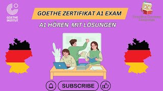 Goethe Zertifikat A1🎧 Hören Modelltest Paper mit Lösungen  best practice video for listening [upl. by Arac]