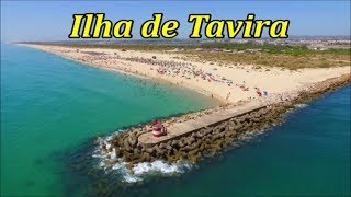 Ilha de Tavira  AlgarvePortugal ««Vista Aérea  Aerial View»» [upl. by Auhsohey]