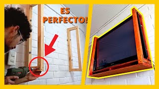 👉DIY IDEA CÓMO HACER un SOPORTE PARA TV de MADERA  PASO A PASO✅ [upl. by Devonna359]