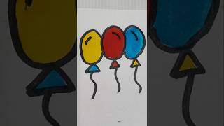 balloonballoon drawingballoonsballoon shorts art [upl. by Yztim595]