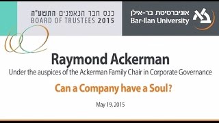 Can a Company Have a Soul  Raymond Ackerman [upl. by Ihn286]