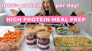 Healthy amp High protein Meal Prep  100G  protein per day [upl. by Drawd]