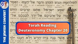 Deuteronomy Chapter 20  Torah Reading in Hebrew with English Translation  TORAH STUDY [upl. by Lemrahs607]