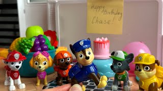 PAW Patrol Chases Birthday Party  Paw Patrol Toys Preparing Surprise for Chase and Celebrating [upl. by Arocat423]