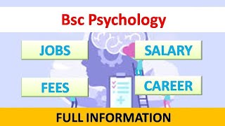 BSc Psychology course details HindiBsc Psychology jobs career scope [upl. by Htomit593]