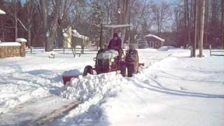 Ford 9N Plowing Snow [upl. by Pirzada]