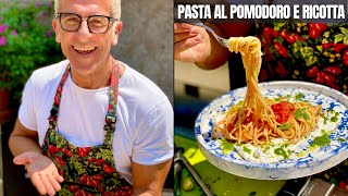 PASTA AL POMODORO RICOTTA e SALSA AL BASILICO  Facile Veloce Buonissimo  Ricetta Chef Max Mariola [upl. by Etsyrk784]