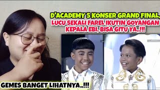 Farel Prayoga Medley Pangeran Dangdut dan Ngamen 5 DA5 Konser Grand Final  Arisa Reaction [upl. by Arocal898]