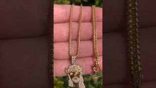 If amp Co Franco Chain 15mm 14k Gold✨ Micro Jesus Piece VS💎 22” On Neck gold franco diamond [upl. by Behlau]