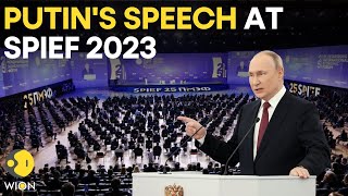 Russian President Vladimir Putin speaks at St Petersburg International Economic Forum  WION LIVE [upl. by Scevour567]