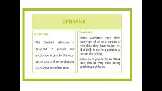 Nucleotide sequence databasesbilogical databases EMBL Genbank Unigene [upl. by Idnak]