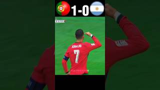 Portugal vs argentina friendly match  2024 imaginary youtube football shorts [upl. by Augy275]