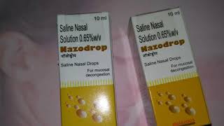 Nazodrops a saline nasal drops how and when to use Hindi [upl. by Voleta637]