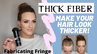 How I make my hair look thicker Thick Fiber Hair Building Fibers [upl. by Jerrol]