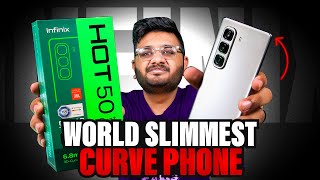 Infinix Hot 50 Pro Unboxing  Worlds Slimmest Curved Phone [upl. by Aphra]