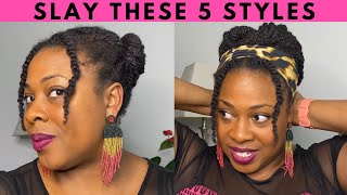 Protective Styles for Natural Hair No Weave  5 Easy Styles for Hair Growth [upl. by Normie374]