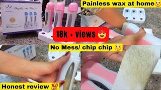 Roll on wax depilatory machine review  How to use roll on wax machine  Full body wax [upl. by Aubry]