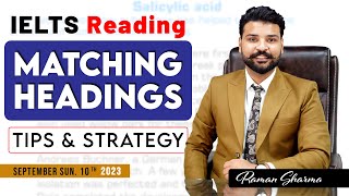 IELTS Reading Matching Headings  Best Tips by Raman [upl. by Artenehs]