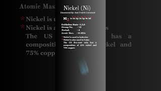 Nickel How can write electron configuration of Nickel  Ni का इलेक्ट्रॉनिक विन्यास  periodictable [upl. by Nitsuga]