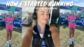 HOW TO START RUNNING  How I ran a half marathon  Tips for beginners  Running motivation [upl. by Hoashis]