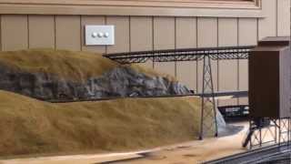 8 X 4 HO Model railroad layout Part 3 [upl. by Aicat]