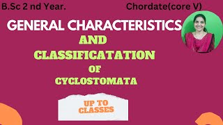 General characteristics and classification of cyclostomes up to class bsc 2nd yearchordates gnb [upl. by Vanni]