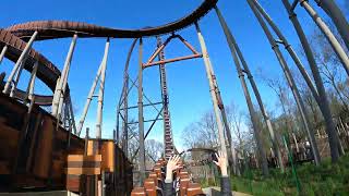 Onride Toutatis’ 🎢 Backseat 4KPOV 2024  Parc Astérix [upl. by Anaek]