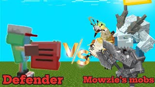 Defender vs mowzies mobsJAVA MOB BATTLE [upl. by Inor]