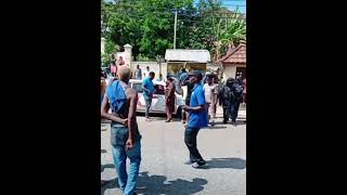 Taxi operators on strike in Jamaica [upl. by Kalina]