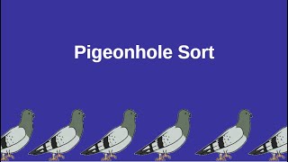 Pigeonhole Sort [upl. by Danieu]