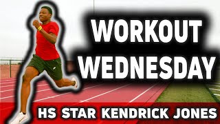 High School Star Kendrick Jones Smashes 150m Reps Ahead Of AAU Junior Olympics  Workout Wednesday [upl. by Arej]