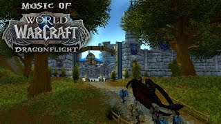 Dracthyr Arrival Stormwind  Music of WoW Dragonflight [upl. by Annirac]