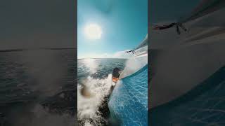 Gybe dia lindowindsurf windsurfing gopromax beachlife gopro [upl. by Suirauqed]