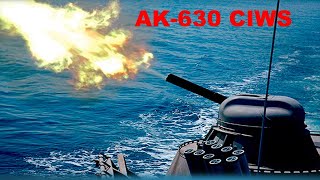 AK630 Close In Weapon System CIWS Gatling Gun [upl. by Stanly192]