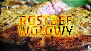 Soczysty rostbef stek wołowy  PRZEPIS  antrykot beef wołowina [upl. by Walley]