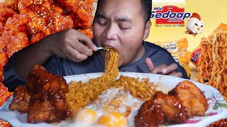 BARU ❗❗ MIE SEDAAP KOREAN CHEESE BULDAK  AYAM KOREA SPICY❗❗ mukbang malaysia [upl. by Ylrebme530]