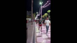 Evening time live in city centre Benidorm Spain 🇪🇸 [upl. by Kcirded569]