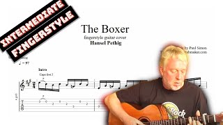 The Boxer TAB  acoustic fingerstyle guitar tabs PDF  Guitar Pro [upl. by Airec]