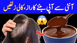 DARK BROWN HAIR DYE AT HOME HAIR DYE IN 10 MIN 100  ORGANIC HAIR DYE BEST RESULT [upl. by Eiryk]