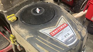 Briggs amp Stratton OHV Intek hard start and hard to crank still after valve adjustment [upl. by Kloman]