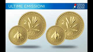 La 2 Lire in oro coniata dalla Zecca italiana per la Collezione Numismatica 2022 [upl. by Gemina129]