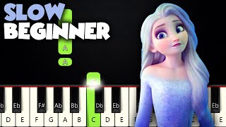 Show Yourself  Frozen 2  SLOW BEGINNER PIANO TUTORIAL  SHEET MUSIC by Betacustic [upl. by Airemat579]