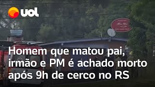 Atirador em Novo Hamburgo morre após matar pai irmão e PM e deixar feridos vídeos mostram tiros [upl. by Courtney958]