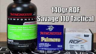 Savage 110 Tactical 140gr RDF Staball 65 [upl. by Ailaro]