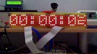 LED matrix digital clock 2009 [upl. by Eichman]