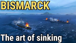 Battleship Bismarck  the art of how to die  World of Warships [upl. by Liakim]