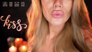 ASMR 💋 CLOSEUP KISSES amp POSITIVE AFFIRMATION 💋 Breathy Mouth Sounds 💋 Ear Blow [upl. by Even]