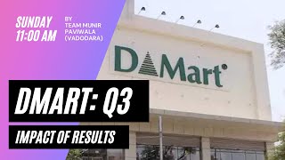 Dmart Q3  Impact of Results  By Team Munir Paviwala Vadodara [upl. by Ambros]